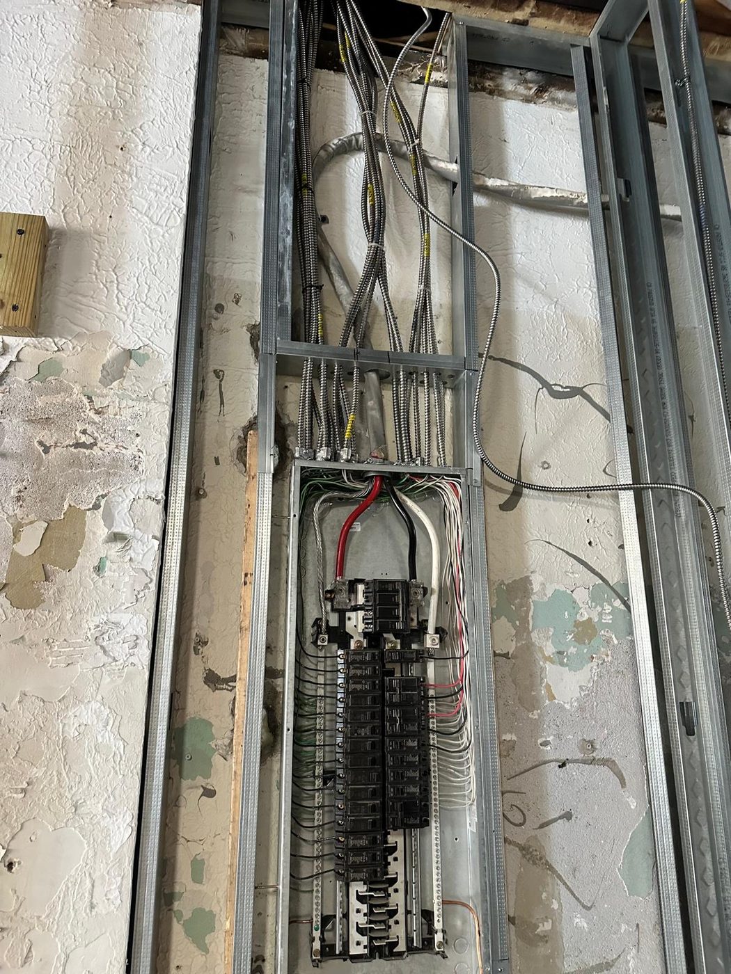 New electrical panel wired to code